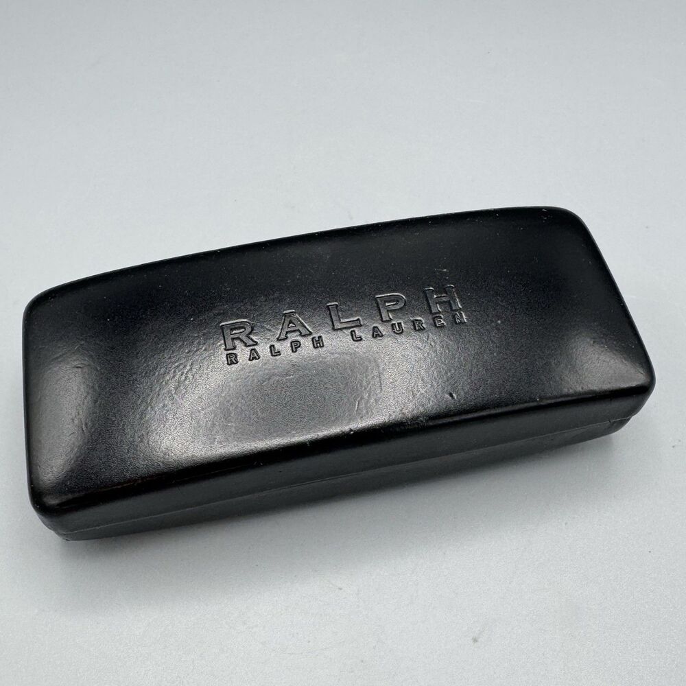 Black Ralph Lauren Hard Eyeglass Storage Clamshell Case NO Glasses